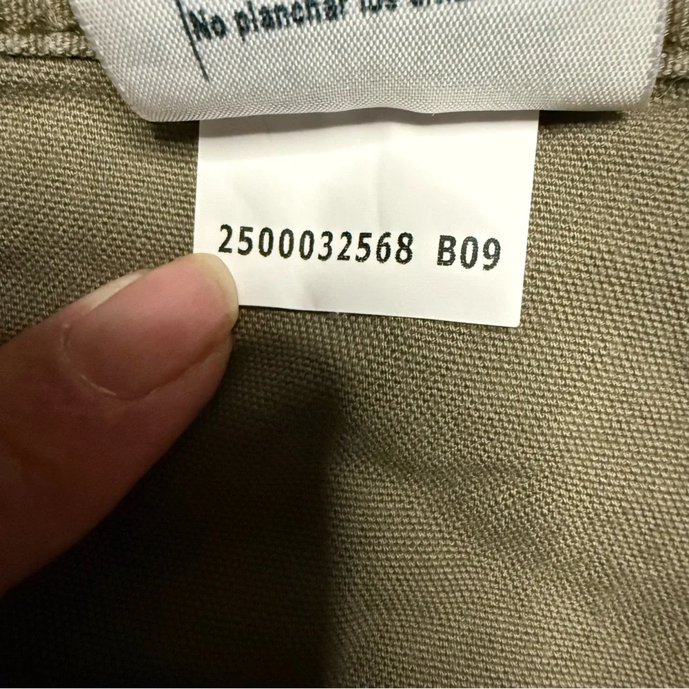 Carhartt B147 LBR Original Fit Canvas Work Shorts Khaki Green Men’s Sz 38